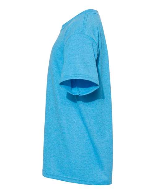 Gildan G500B Youth Heavy Cotton T-Shirt #color_HEATHER SAPPHIRE