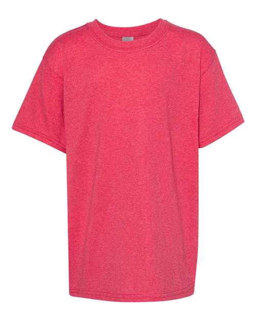 Gildan G500B Youth Heavy Cotton T-Shirt #color_HEATHER RED