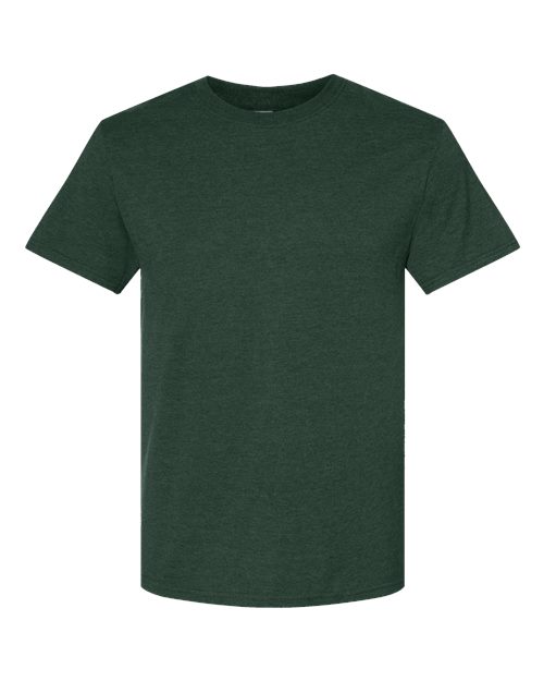 Jerzees 560MR Adult Premium Blend Ring-Spun T-Shirt #color_FOREST GRN HTHR