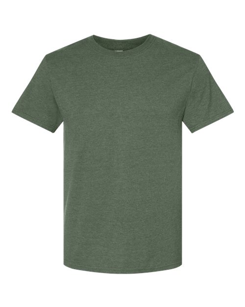 Jerzees 560MR Adult Premium Blend Ring-Spun T-Shirt #color_MILITARY GRN HTH