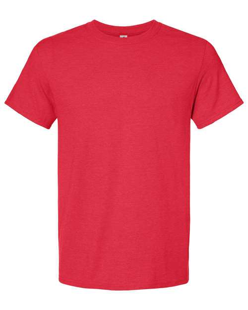 Jerzees 560MR Adult Premium Blend Ring-Spun T-Shirt #color_FIERY RED HTHR