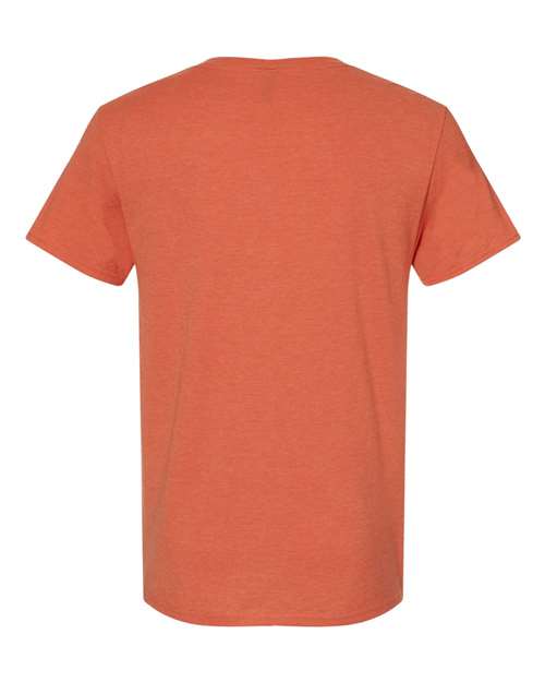 Jerzees 560MR Adult Premium Blend Ring-Spun T-Shirt #color_VIN HTHR ORANGE