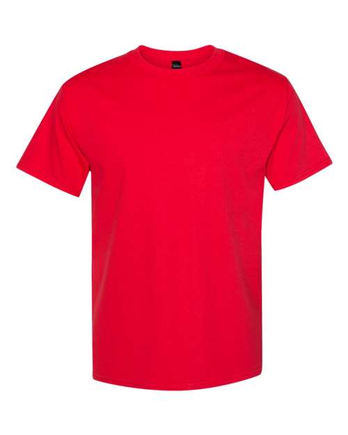 Hanes 5180 Unisex Beefy-T T-Shirt #color_ATHLETIC RED