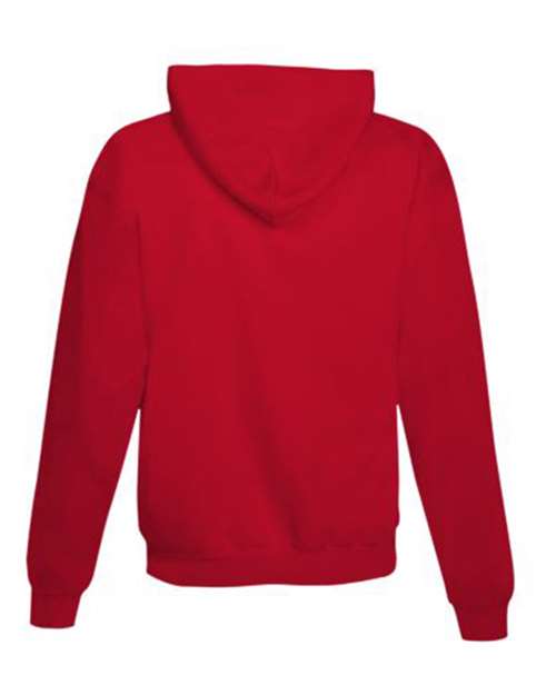 Hanes P170 Unisex Ecosmart 50/50 Pullover Hooded Sweatshirt #color_ATHLETIC RED