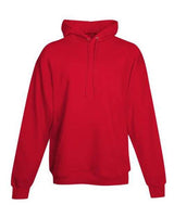 Hanes P170 Unisex Ecosmart 50/50 Pullover Hooded Sweatshirt #color_ATHLETIC RED