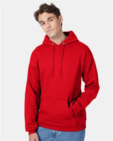 Hanes P170 Unisex Ecosmart 50/50 Pullover Hooded Sweatshirt #color_ATHLETIC RED