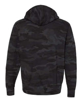 Independent Trading Co. AFX90UNZ Lightweight Full-Zip Hooded Sweatshirt #color_Black Camo