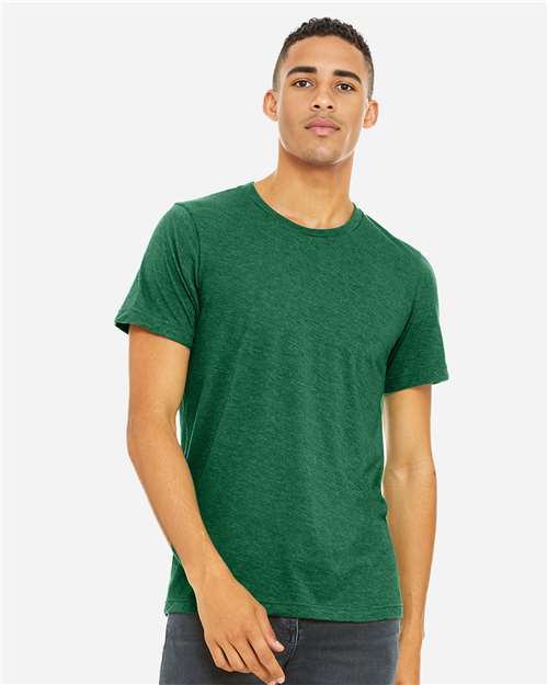 Bella + Canvas 3001CVC Unisex Heather CVC T-Shirt #color_HTHR GRASS GREEN
