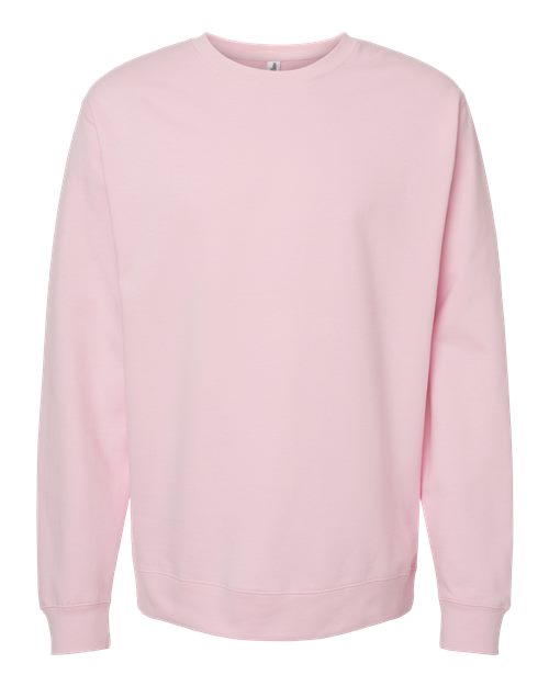 Independent Trading Co. SS3000 Midweight Crewneck Sweatshirt #color_Light Pink