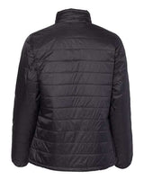 Independent Trading Co. EXP200PFZ Women's Puffer Jacket #color_Black