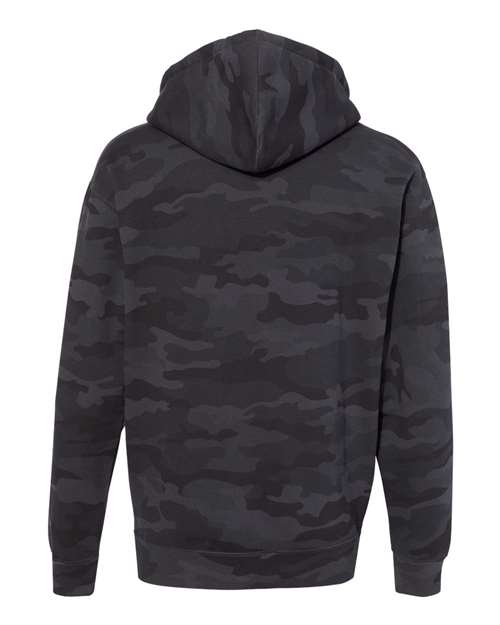 Independent Trading Co. IND4000 Heavyweight Hooded Sweatshirt #color_Black Camo