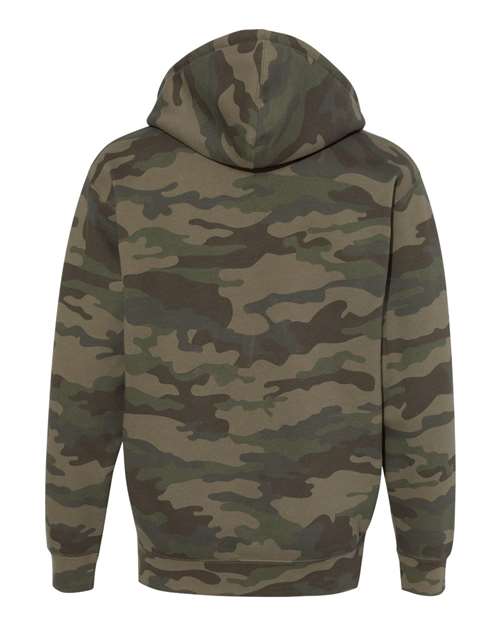 Independent Trading Co. IND4000Z Heavyweight Full-Zip Hooded Sweatshirt #color_Forest Camo