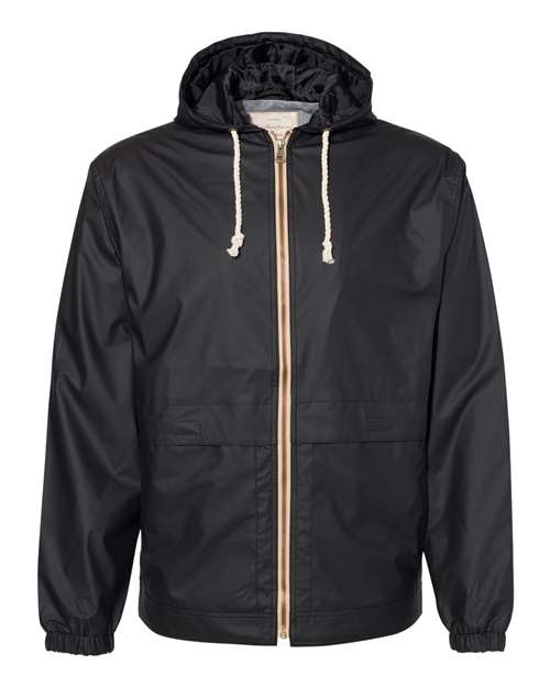 Weatherproof 193910 Vintage Hooded Rain Jacket #color_Black