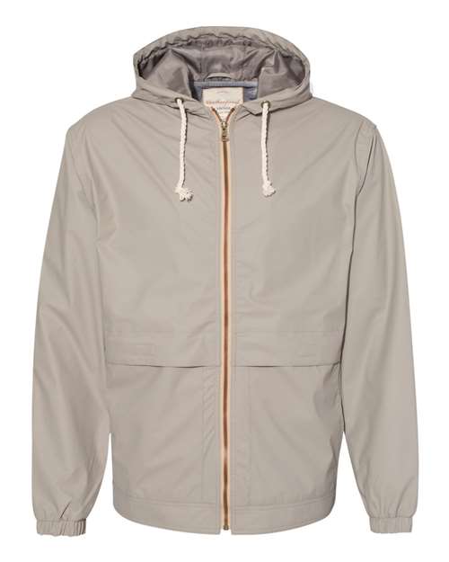 Weatherproof 193910 Vintage Hooded Rain Jacket #color_Khaki