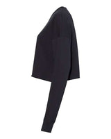 Bella + Canvas B7503 Ladies' Cropped Fleece Crew #color_BLACK