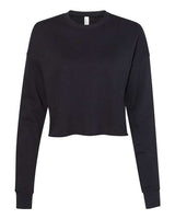 Bella + Canvas B7503 Ladies' Cropped Fleece Crew #color_BLACK