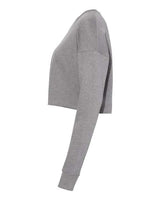 Bella + Canvas B7503 Ladies' Cropped Fleece Crew #color_DEEP HEATHER