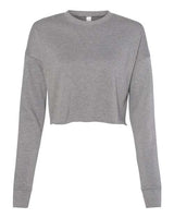 Bella + Canvas B7503 Ladies' Cropped Fleece Crew #color_DEEP HEATHER