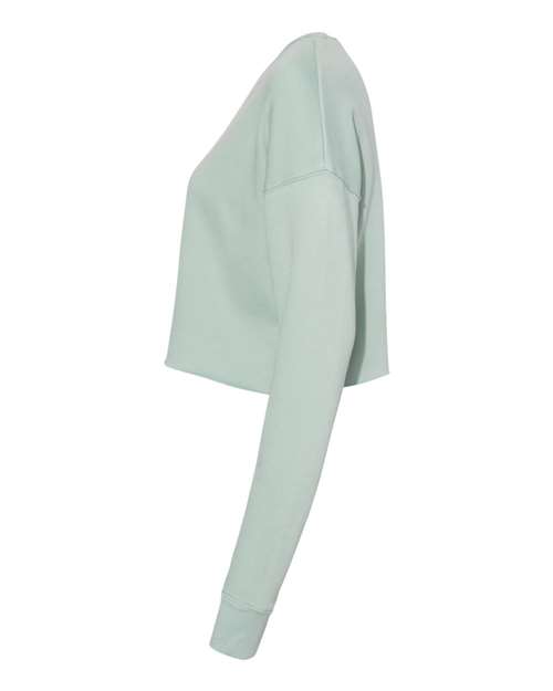 Bella + Canvas B7503 Ladies' Cropped Fleece Crew #color_DUSTY BLUE