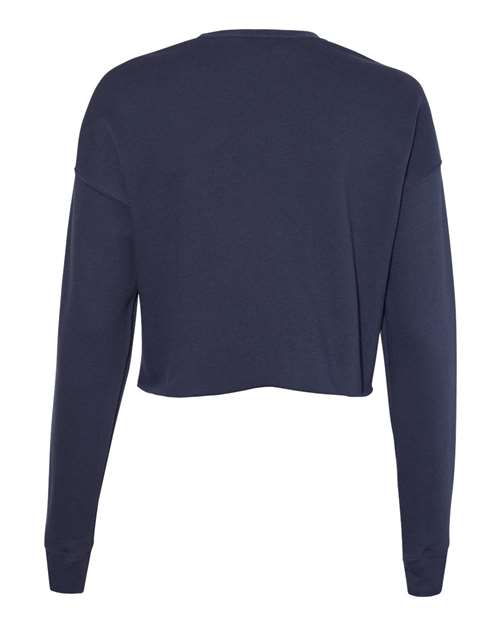 Bella + Canvas B7503 Ladies' Cropped Fleece Crew #color_NAVY