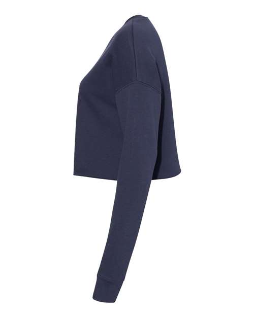 Bella + Canvas B7503 Ladies' Cropped Fleece Crew #color_NAVY