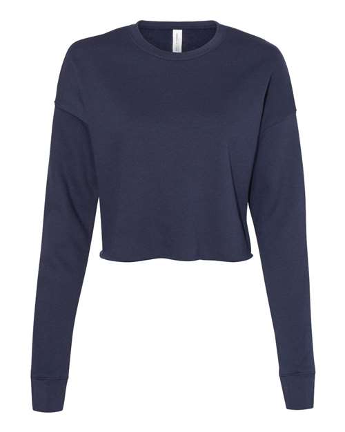 Bella + Canvas B7503 Ladies' Cropped Fleece Crew #color_NAVY