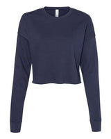 Bella + Canvas B7503 Ladies' Cropped Fleece Crew #color_NAVY