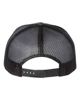 Richardson 168 Seven-Panel Trucker Cap #color_Charcoal/ Black