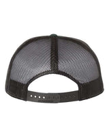 Richardson 168 Seven-Panel Trucker Cap #color_Dark Green/ Black
