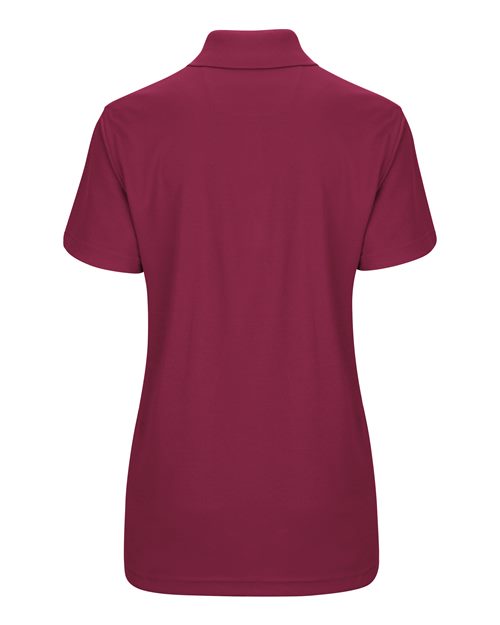 Red Kap SK97 Women's Short Sleeve Performance Knit Pocketless Core Polo #color_Burgundy