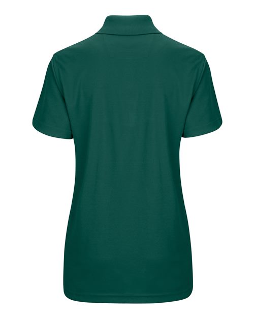 Red Kap SK97 Women's Short Sleeve Performance Knit Pocketless Core Polo #color_Hunter Green