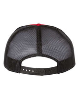 Richardson 168 Seven-Panel Trucker Cap #color_Red/ Black