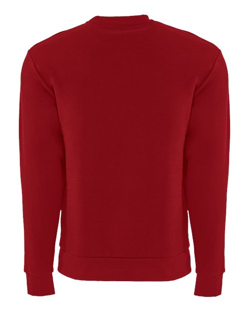 Next Level 9001 Unisex Long Sleeve Crew with Pocket #color_RED