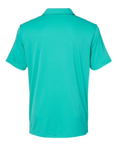 Adidas A324 3-Stripes Chest Polo #color_Hi-Res Aqua/ White