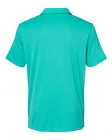Adidas A324 3-Stripes Chest Polo #color_Hi-Res Aqua/ White