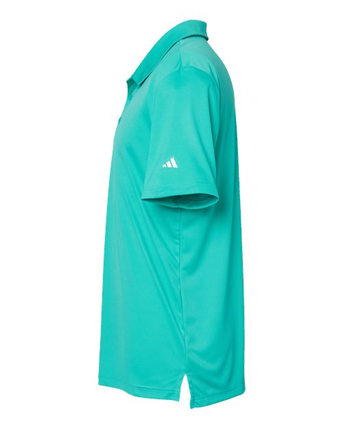 Adidas A324 3-Stripes Chest Polo #color_Hi-Res Aqua/ White