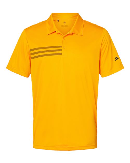 Adidas A324 3-Stripes Chest Polo #color_Team Collegiate Gold/ Black
