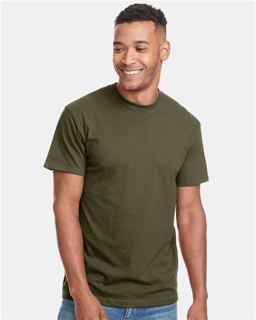 Next Level 7410S Adult Power Crew T-Shirt #color_MILITARY GREEN
