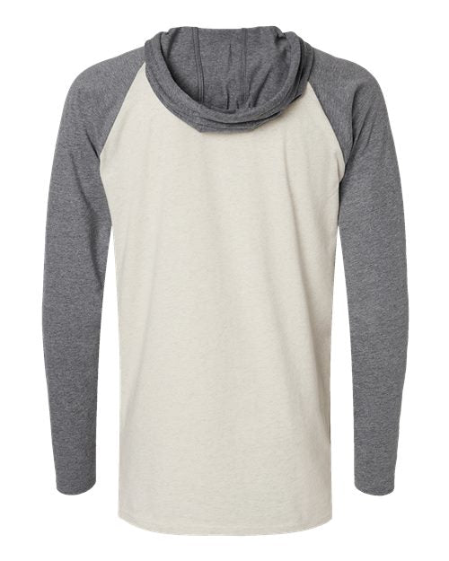 LAT 6917 Men's Hooded Raglan Long Sleeve Fine Jersey T-Shirt #color_NT HT/ GR HT/ TT