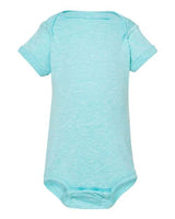 Rabbit Skins 4491 Infant Harborside Melange Jersey Bodysuit #color_CARIBBEAN MLANGE