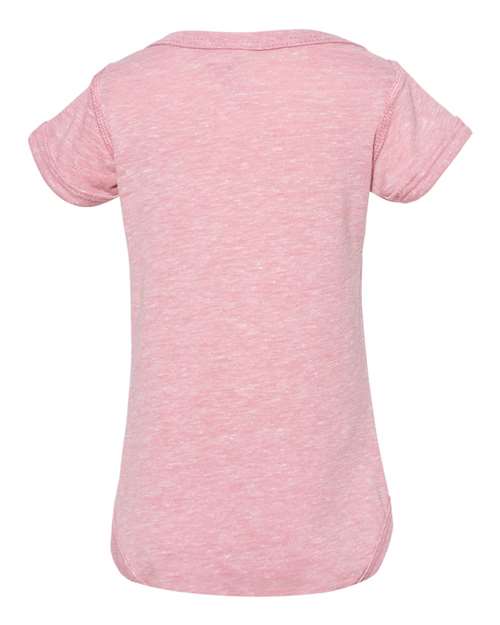 Rabbit Skins 4491 Infant Harborside Melange Jersey Bodysuit #color_MAUVELOUS MLANGE