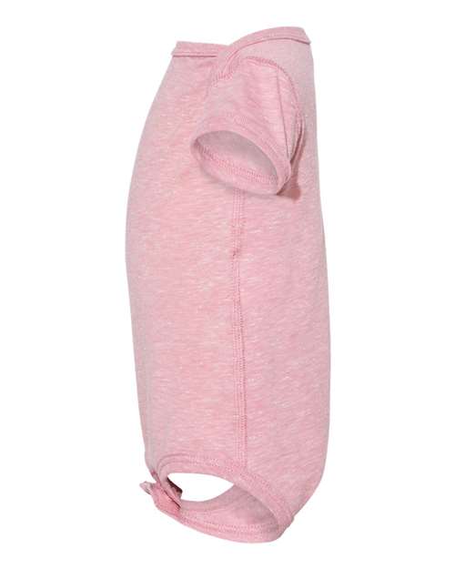 Rabbit Skins 4491 Infant Harborside Melange Jersey Bodysuit #color_MAUVELOUS MLANGE