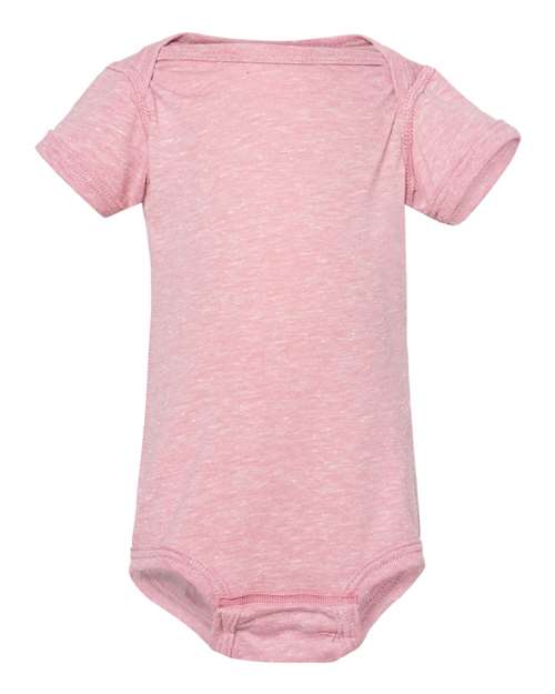Rabbit Skins 4491 Infant Harborside Melange Jersey Bodysuit #color_MAUVELOUS MLANGE