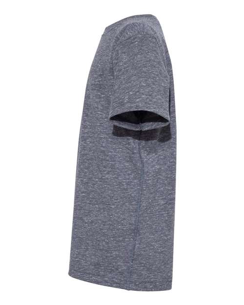 LAT 6191 Youth Harborside Melange Jersey T-Shirt #color_NAVY MELANGE