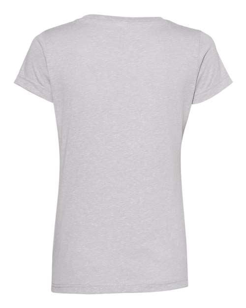 LAT 3591 Ladies' V-Neck Harborside Melange Jersey T-Shirt #color_GRAY MELANGE