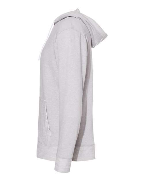 LAT 6779 Adult Harborside Melange French Terry Hooded Sweatshirt #color_GRAY MELANGE