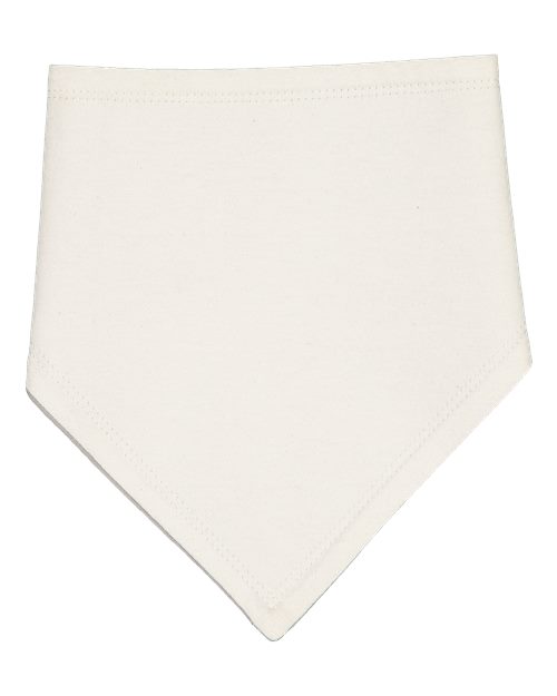 Rabbit Skins RS1012 Infant Premium Jersey Bandana Bib #color_NATURL/ TITANIUM