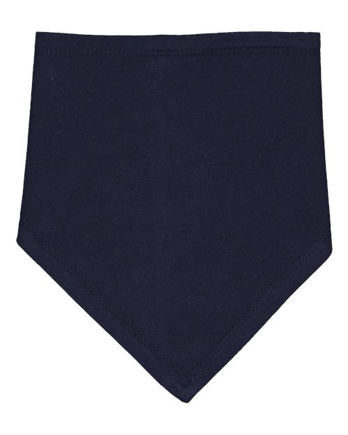 Rabbit Skins RS1012 Infant Premium Jersey Bandana Bib #color_NAVY/ WHITE