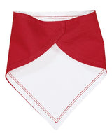 Rabbit Skins RS1012 Infant Premium Jersey Bandana Bib #color_RED/ WHITE