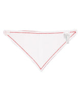 Rabbit Skins RS1012 Infant Premium Jersey Bandana Bib #color_RED/ WHITE